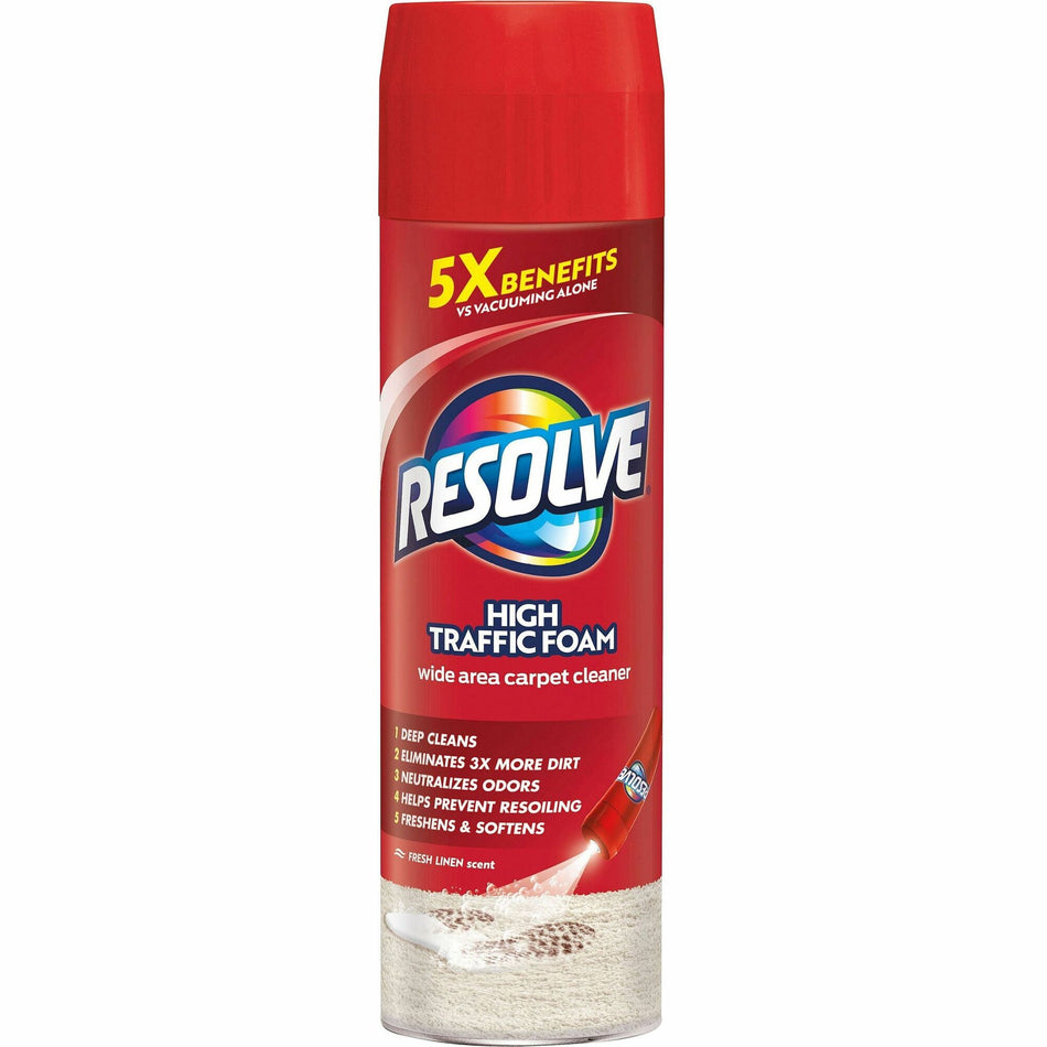 Resolve Carpet Foam - For Carpet - 22 oz (1.37 lb) - Recommended For: Stain Remover - Stain Resistant - Red, Blue - 1 Each