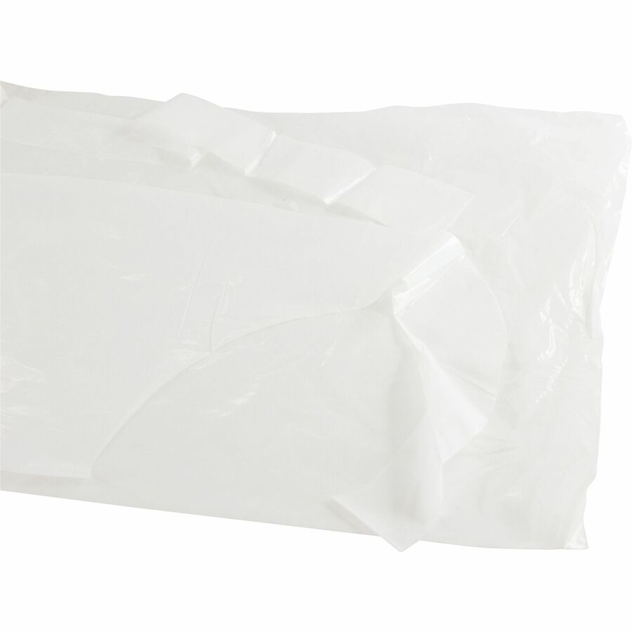 Baumgartens Kids Disposable Apron - White - Polyethylene - 100 / Pack