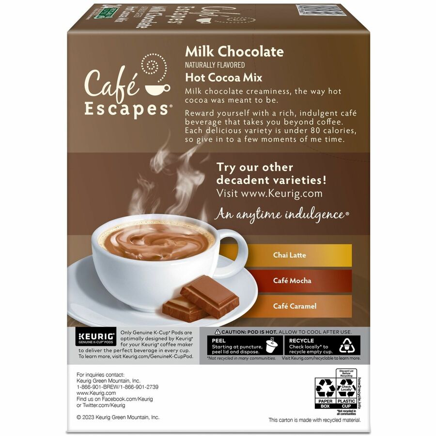 Caf&eacute; Escapes&reg; K-Cup, Pod Milk Chocolate Hot Cocoa - Alternate-Image5