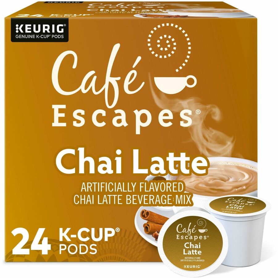 Caf&eacute; Escapes&reg; Chai Latte Single-Serve K-Cup Pods, 24 Count Black Tea K-Cup - Alternate-Image1
