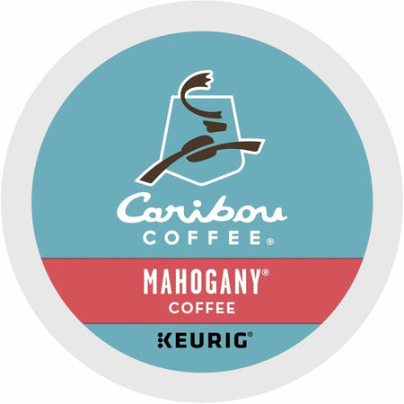 Caribou Coffee® K-Cup Mahogany Coffee - Compatible with Keurig Brewer - Regular - Dark/Bold - K-Cup - Mahogany - 24 / Box