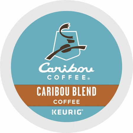 Caribou Coffee® K-Cup Caribou Blend Coffee - Compatible with Keurig Brewer - Regular - Medium - K-Cup - 24 / Box