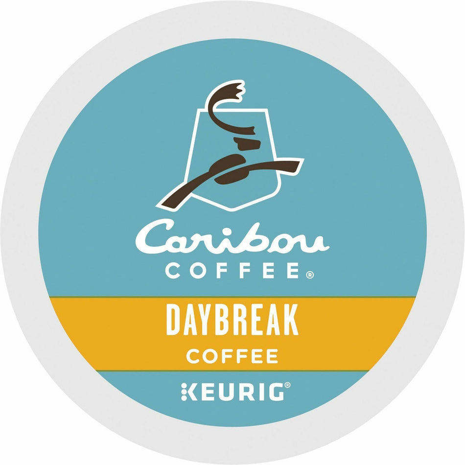 Caribou Coffee® K-Cup Daybreak Coffee - Compatible with Keurig Brewer - Regular - Light/Mild - K-Cup - 24 / Box