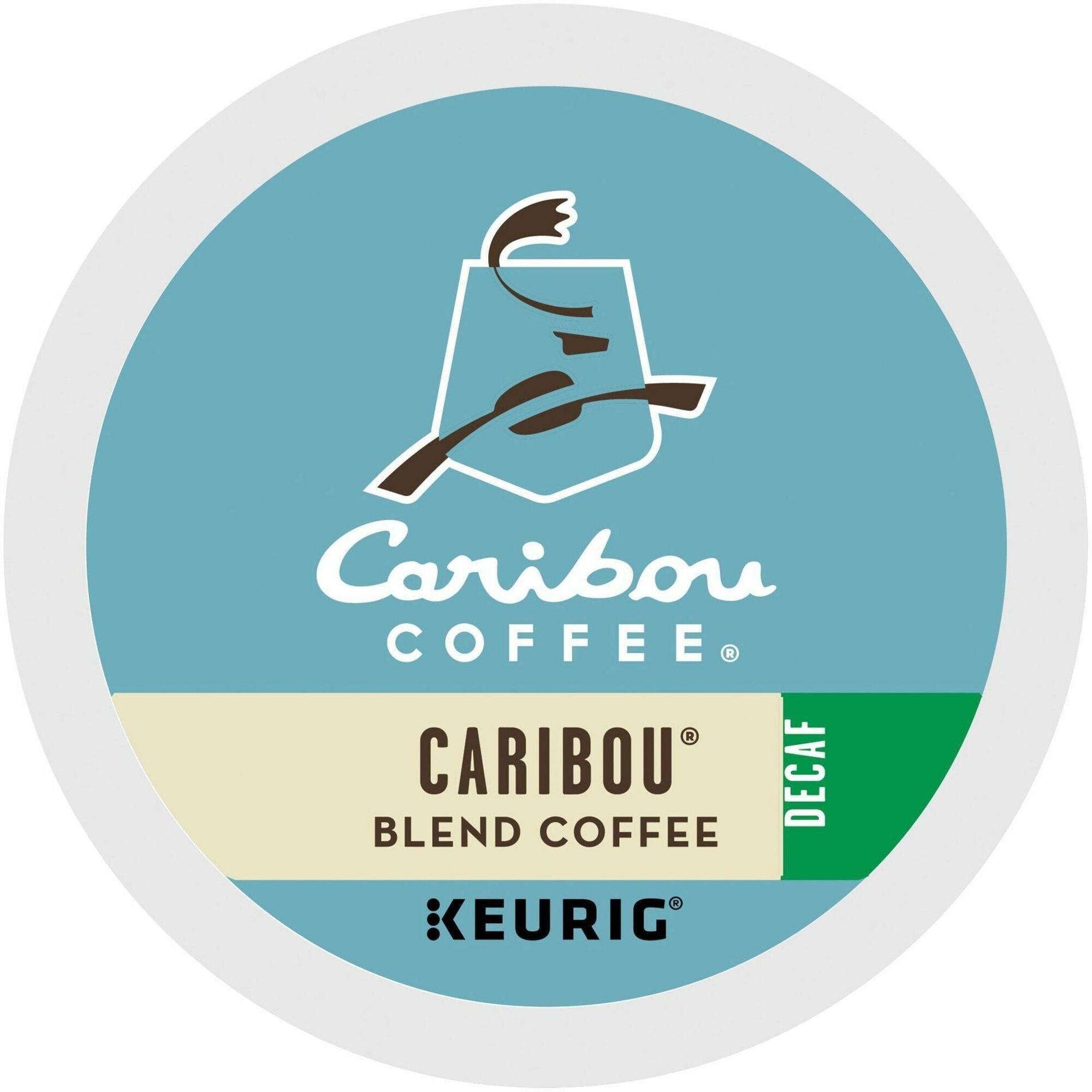 Caribou Coffee® K-Cup Caribou Blend Decaf Coffee - Compatible with Keurig Brewer - Medium - K-Cup - Decaffeinated - 24 / Box