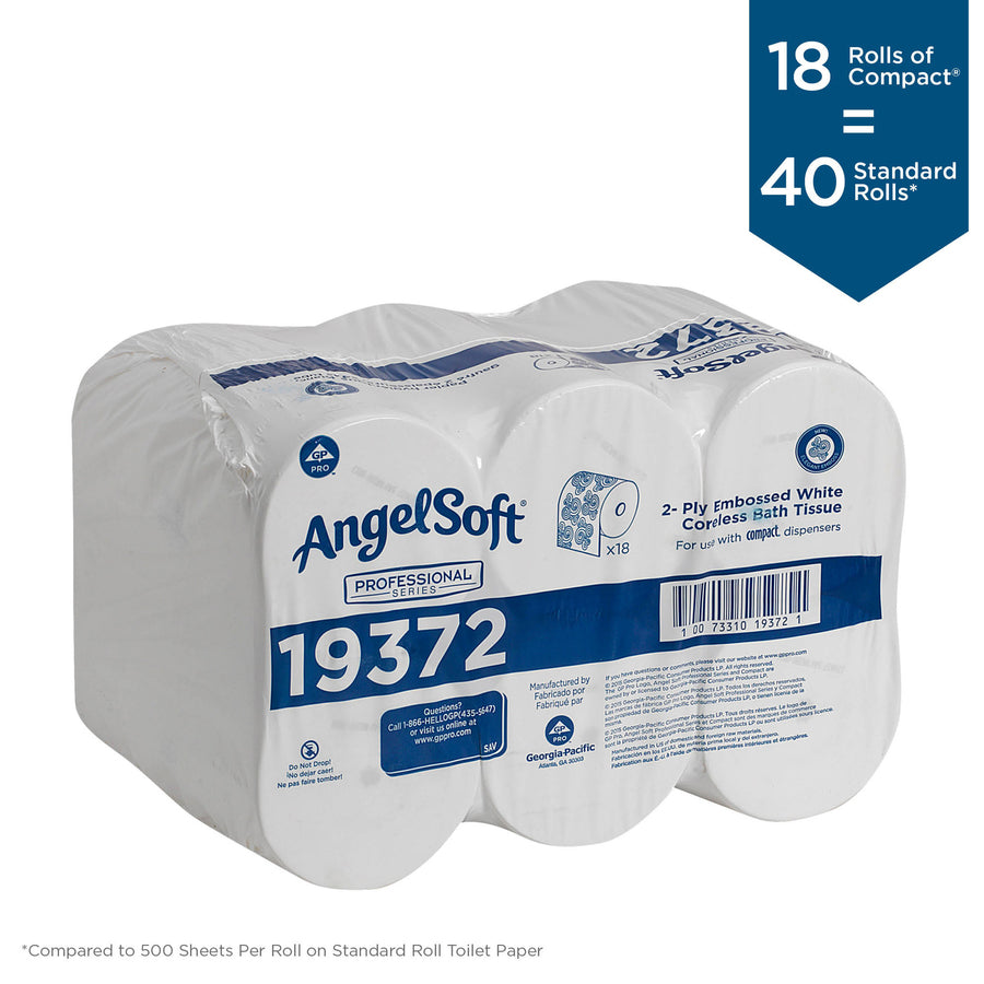 Angel Soft Professional Series Premium Embossed Coreless Toilet Paper - Alternate-Image1