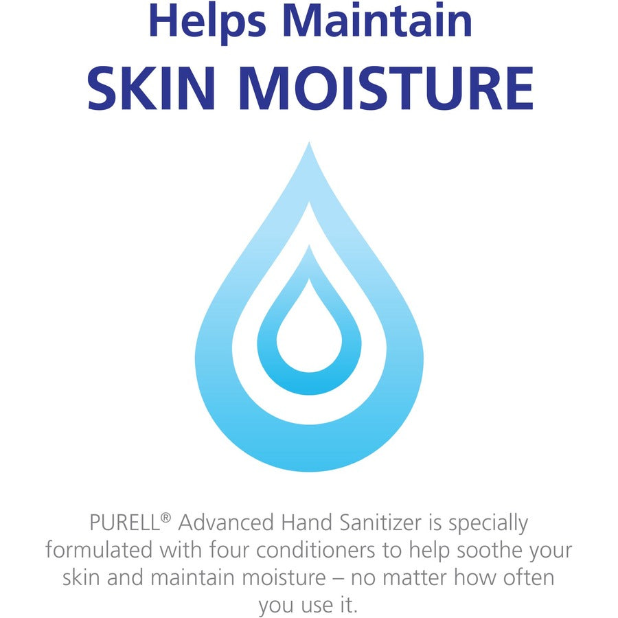 PURELL® Advanced Hand Sanitizer Gel - 2 fl oz - Pump Bottle Dispenser - Kill Germs - Hand - Clear - 1 Each