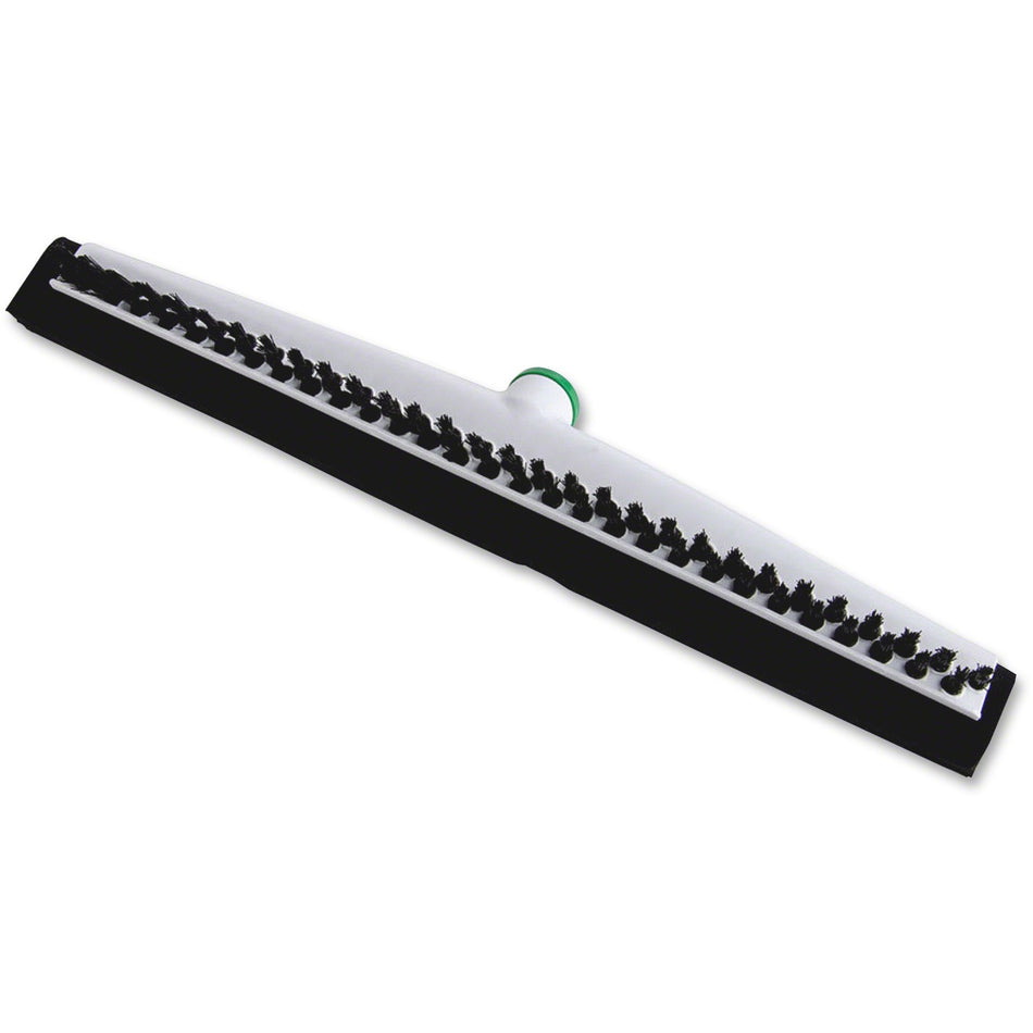 Unger Sanitary Squeegee Brush - 22" Length - Acid Resistant - Plastic, Polypropylene, Foam Rubber - White, Black - 1 Each