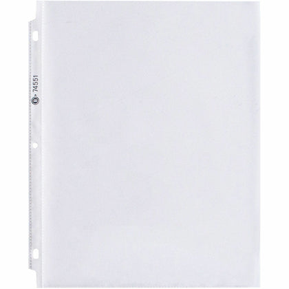 Business Source Poly Sheet Protectors - Letter Size 1.9 mil Clear - 100/Box