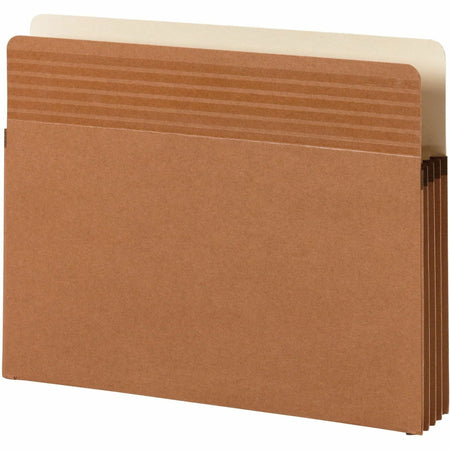 Smead Easy Grip Straight Tab Cut Letter Recycled File Pocket - 8 1/2" x 11" - 3 1/2" Expansion - Redrope - Tear Proof, Reinforced Gusset - 30% Recycled - 25 / Box