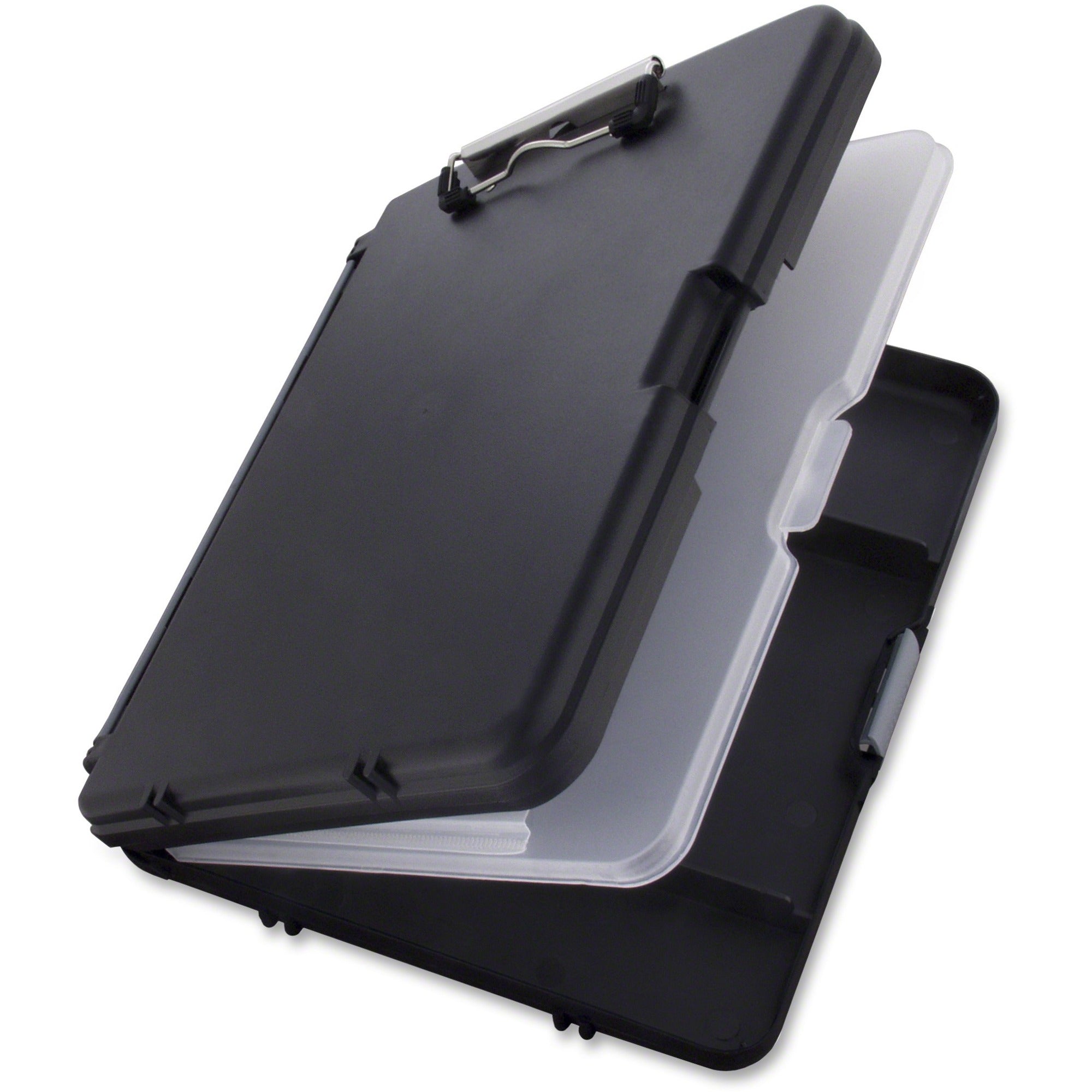 Saunders WorkMate II Poly Storage Clipboard - 11’’ Black Polypropylene - Clipboards