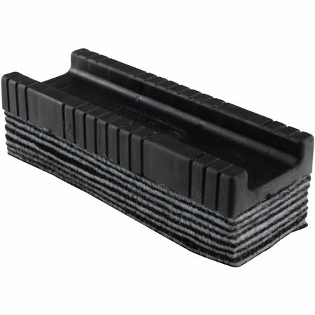 Charles Leonard Peel-away Felt Whiteboard Eraser - 5" Length - Easy-grip Handle - Black, White - Felt - 1 Each
