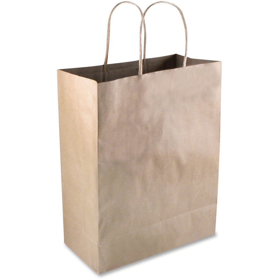 COSCO Premium Large Brown Paper Shopping Bags - 13" Length x 10" Width - Kraft - Paper - Shopping - 50 / Box