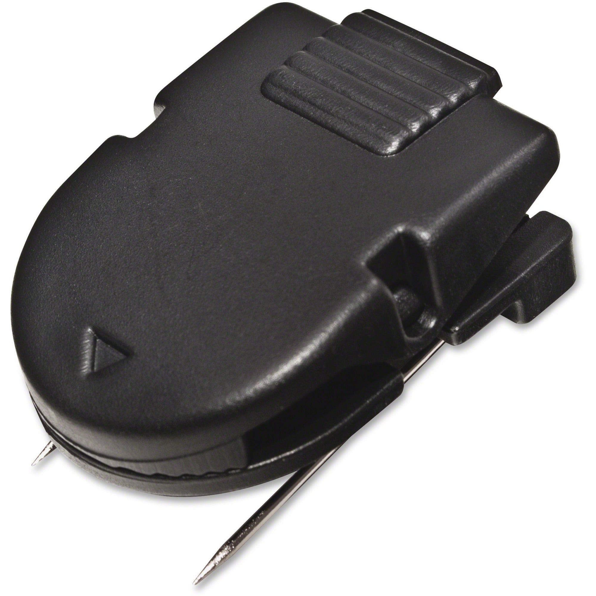 Advantus Panel Wall Clips - 40 Sheet Capacity - for Notes, Memo - Black - Metal - 50 / Box