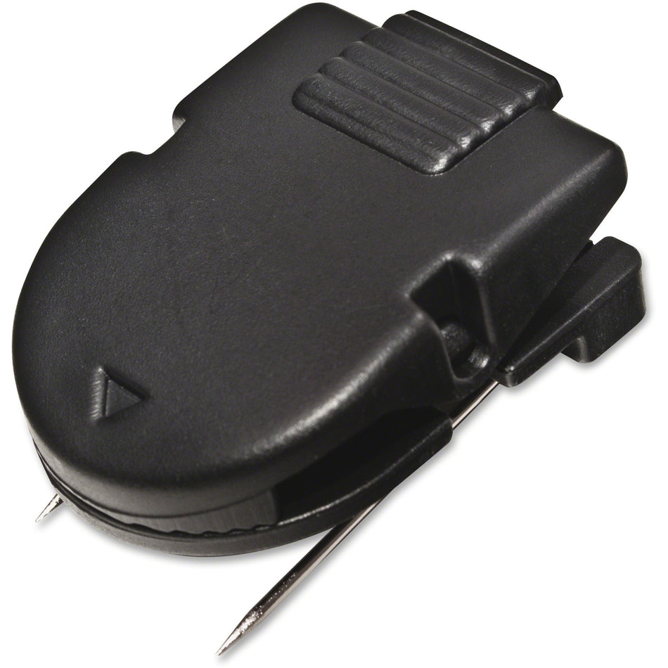 Advantus Panel Wall Clips - 40 Sheet Capacity - for Notes, Memo - Black - Metal - 50 / Box
