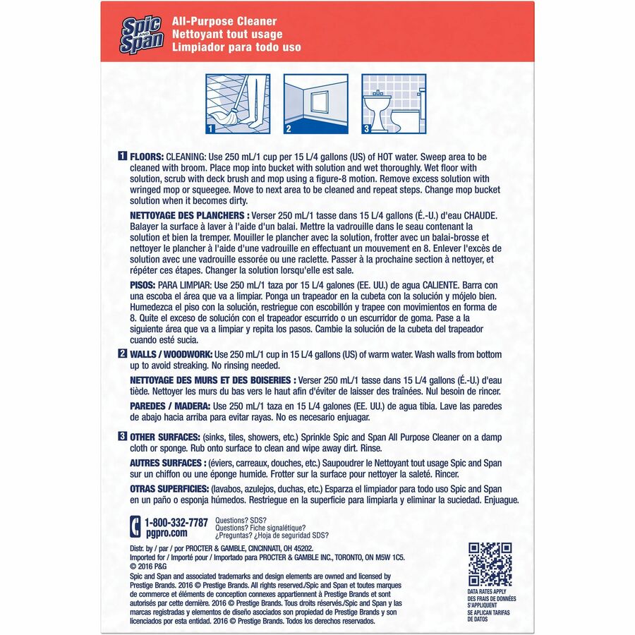 Spic and Span All-Purpose Cleaner - Rear