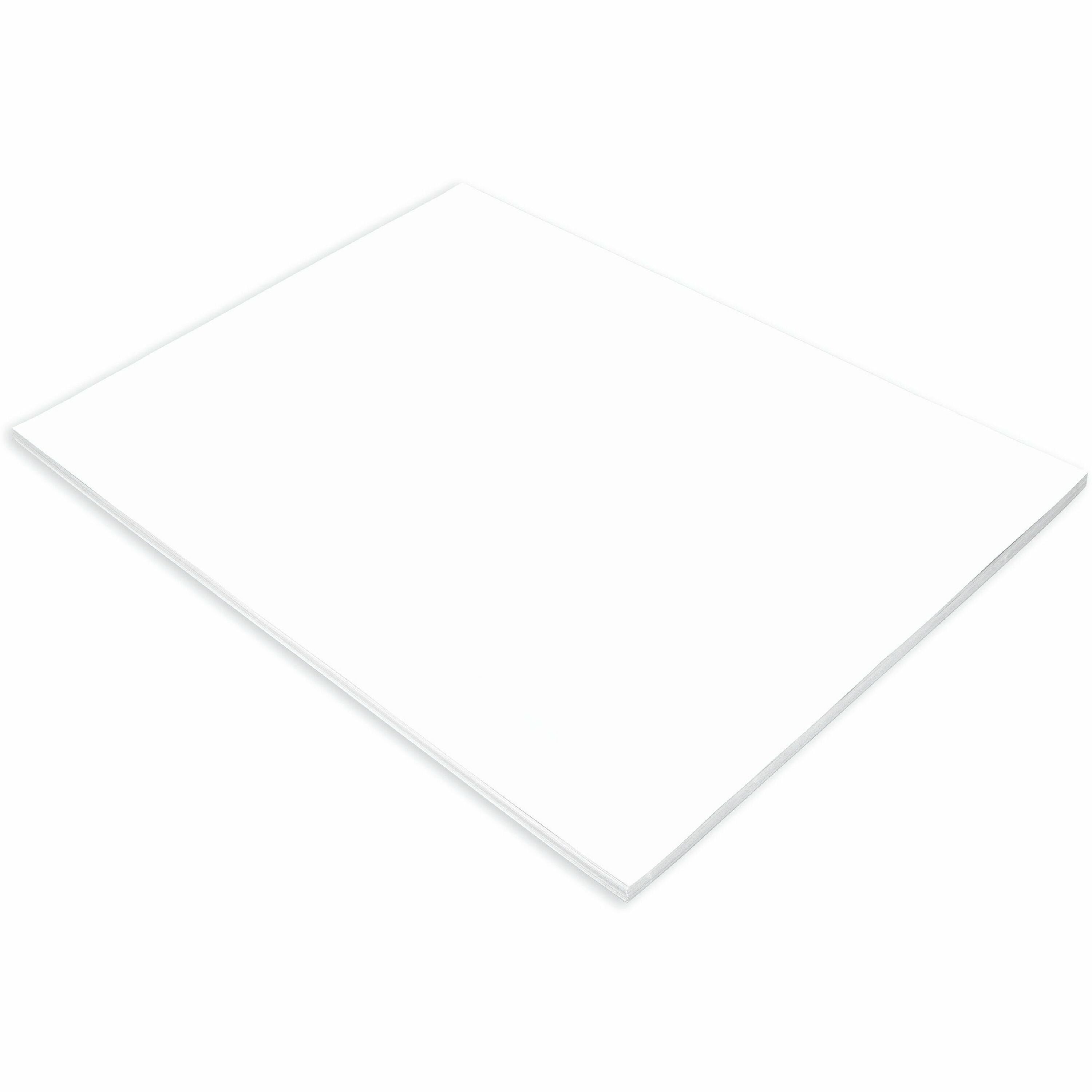 Tru-Ray Construction Paper - Project, Bulletin Board - 24" Width x 18" Length - White - Sulphite - 50 / Pack