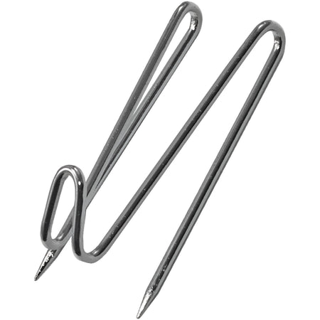 Advantus Panel Wall Wire Hooks - for Calendar, Notes, Memo, Wall, Cubicle, Key - Silver - Powder Coated - 25 / Pack
