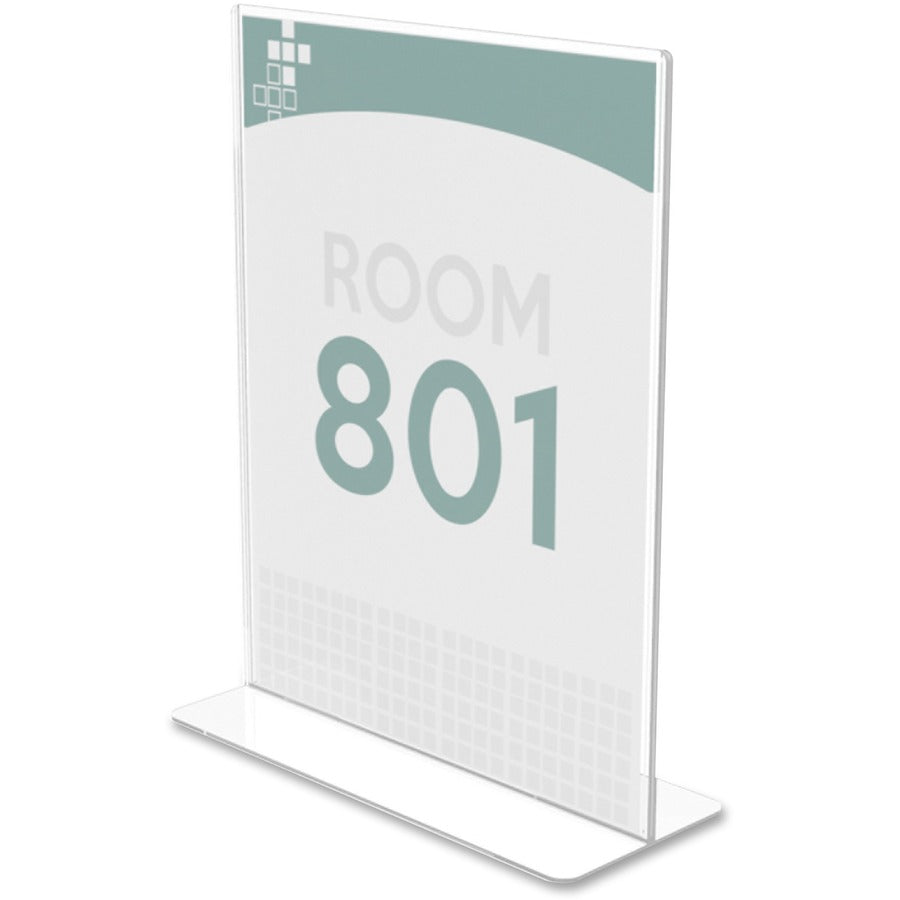Deflecto Superior Image Double-Sided Sign Holder - Left