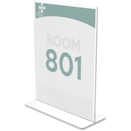 Deflecto Superior Image Double-Sided Sign Holder - Left