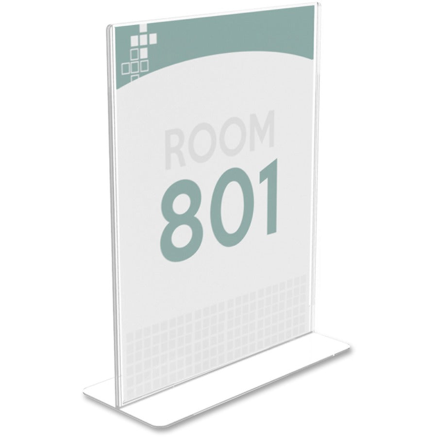 Deflecto Superior Image Double-Sided Sign Holder - Right
