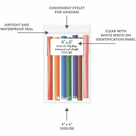 C-Line Write-On Reclosable Small Parts Bags - Alternate-Image4