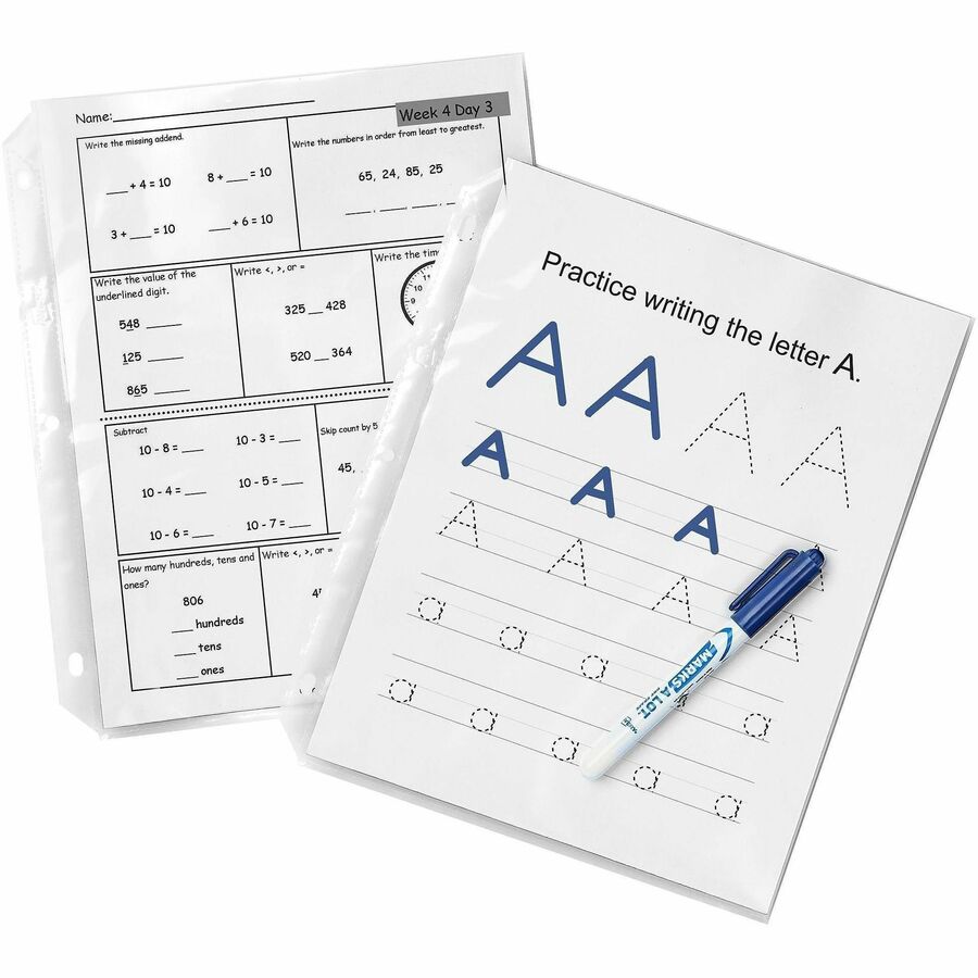 Avery® Quick Load Nonglare Sheet Protectors, Acid-Free, Archival Safe, 50 Protectors - Alternate-Image2