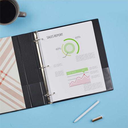 Avery&reg; Standard Binder, 1.5" Round Rings, Black Binder (03401) - Alternate-Image6