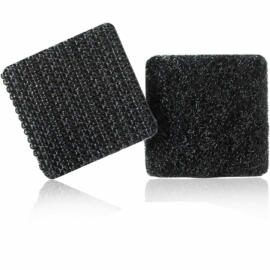 VELCRO®  Sticky Back 7/8in Squares Black 12 Ct - 0.87" Length x 0.87" Width - Black - For Wall, Glass, Tile, Plastic, Metal, Indoor, Outdoor, Home, Office, School, Smooth Surface - 12 / Pack
