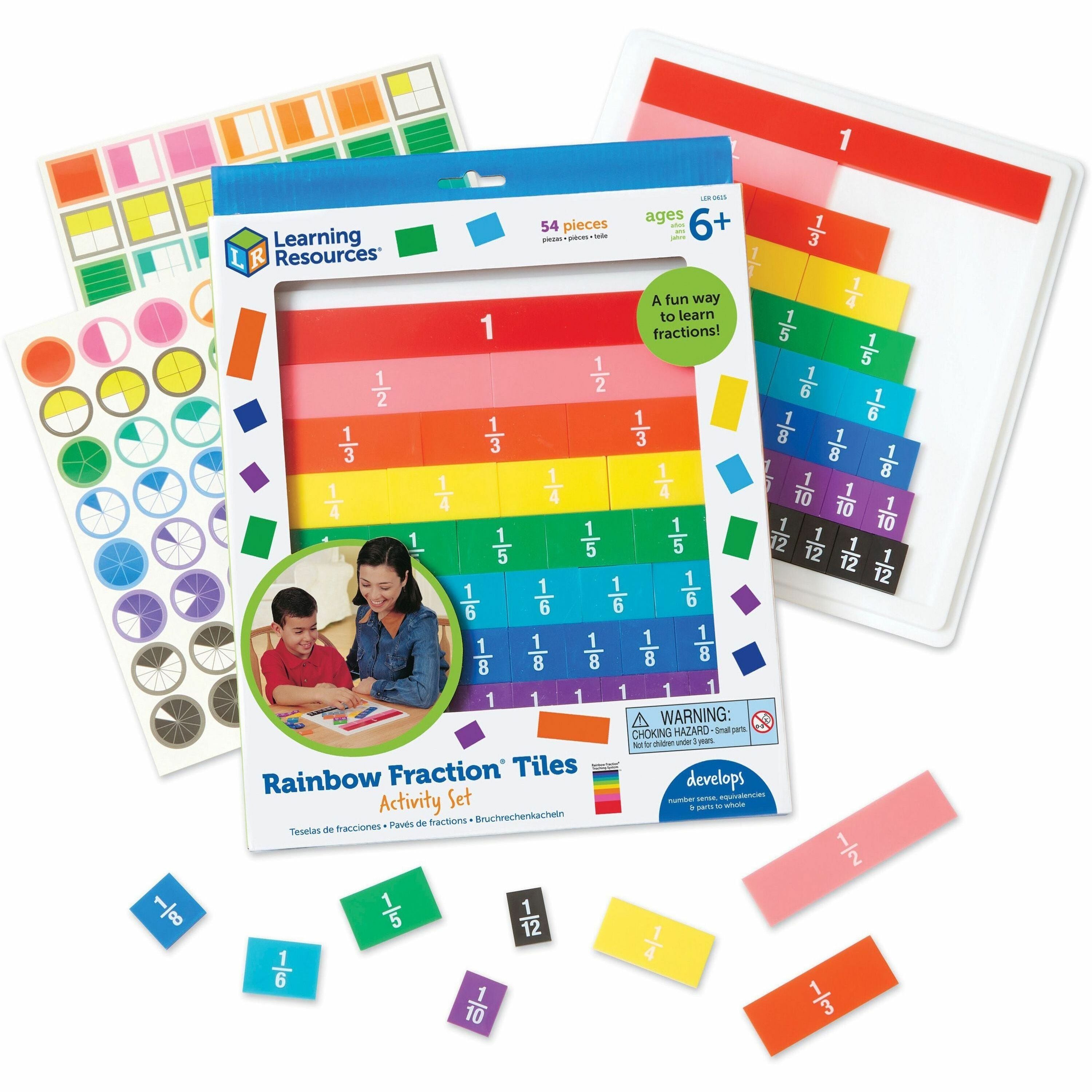 Rainbow Fraction Tiles - Theme/Subject: Learning - Skill Learning: Fraction, Mathematics - 6+ - 51 / Set
