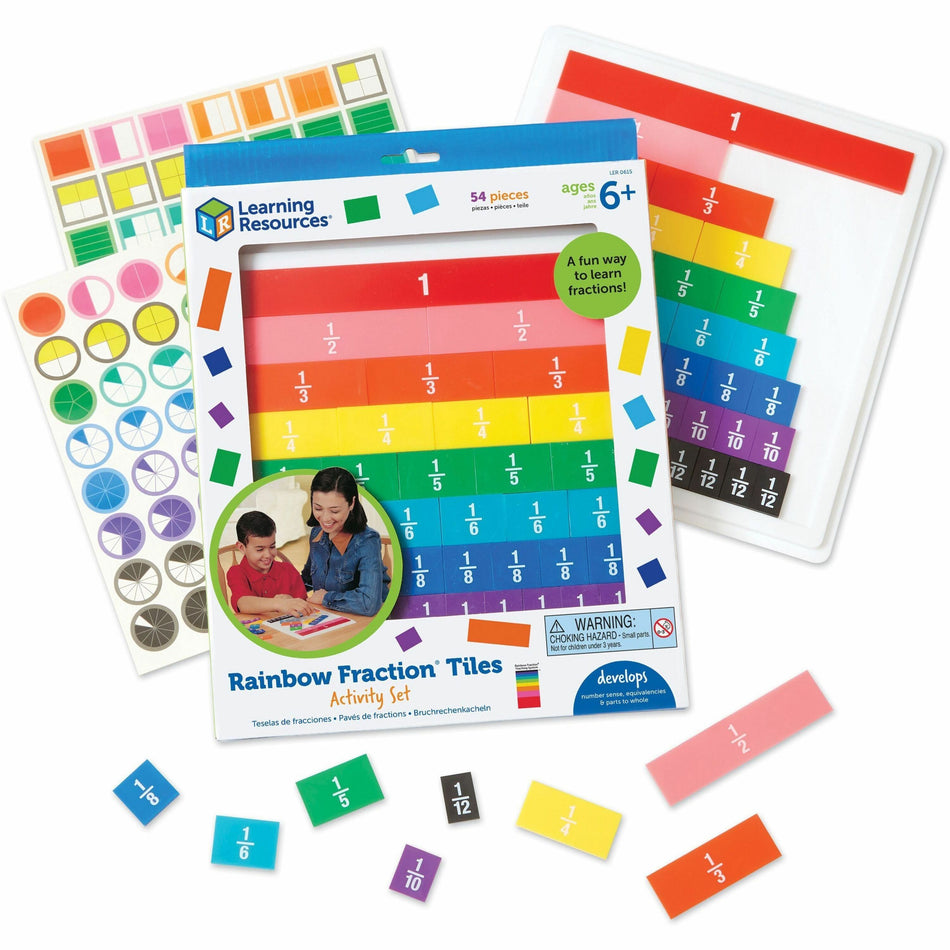 Rainbow Fraction Tiles - Theme/Subject: Learning - Skill Learning: Fraction, Mathematics - 6+ - 51 / Set