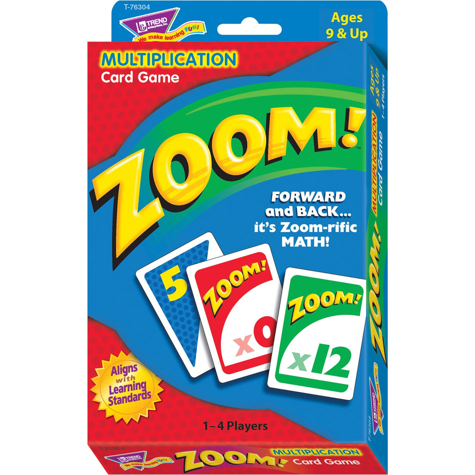 Trend Zoom Multiplication Learning Game - Learning - Educational - 1 to 4 Players - 100 / Box