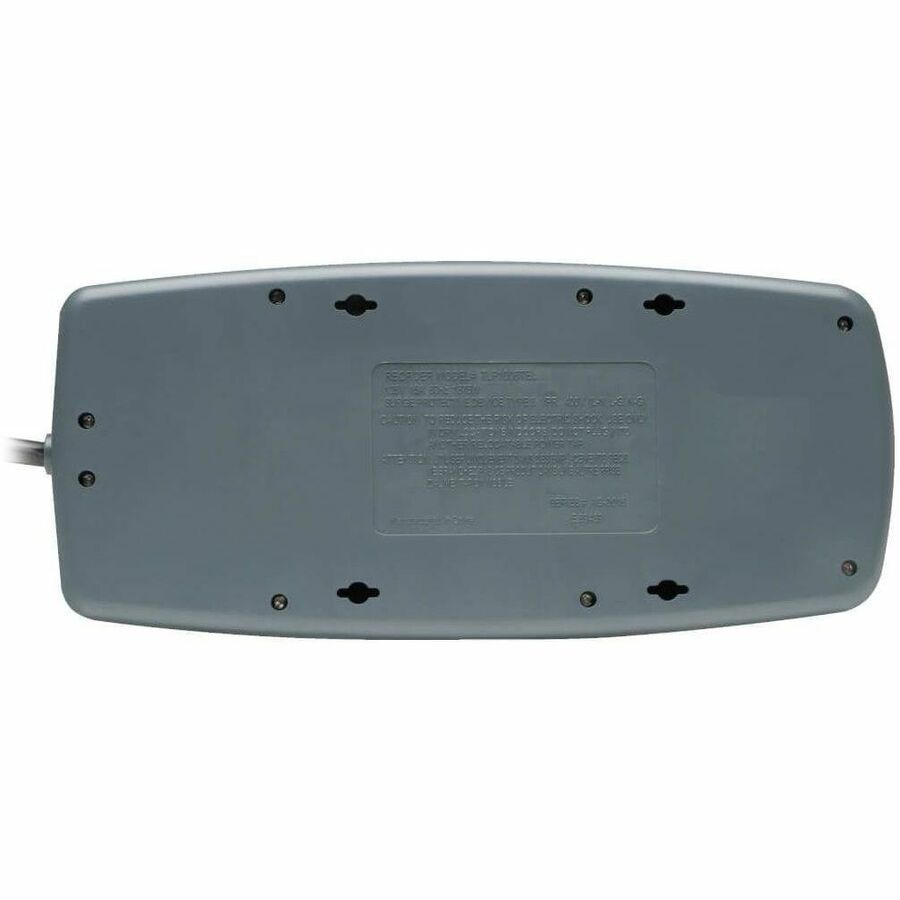 Tripp Lite series 10-Outlet Surge Protector - Silver - NEMA 5-15P - 10 x NEMA 5-15R - 1800 VA - 2395 J - 120 V AC Input - 120 V AC Output - Fax/Modem/Phone - 8 ft