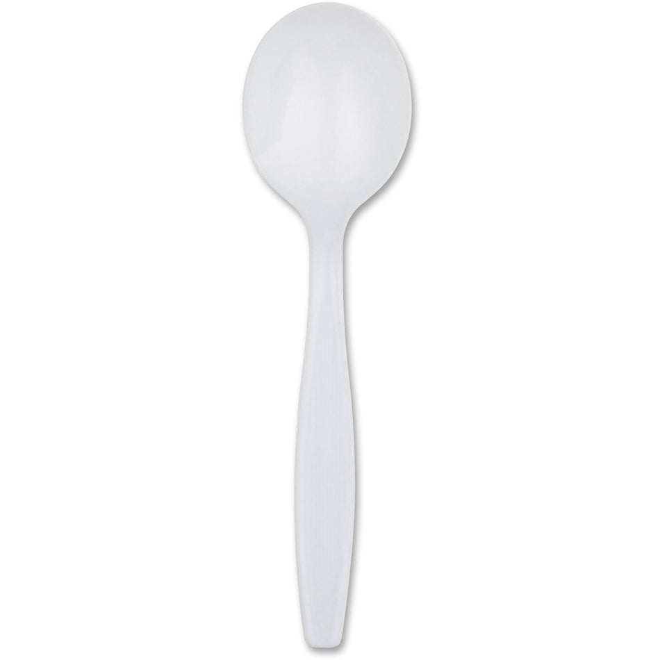Dixie Heavyweight Disposable Soup Spoons by GP Pro - 1 Piece(s) - Soup Spoon - 1 x Soup Spoon - White - 1000 / Carton