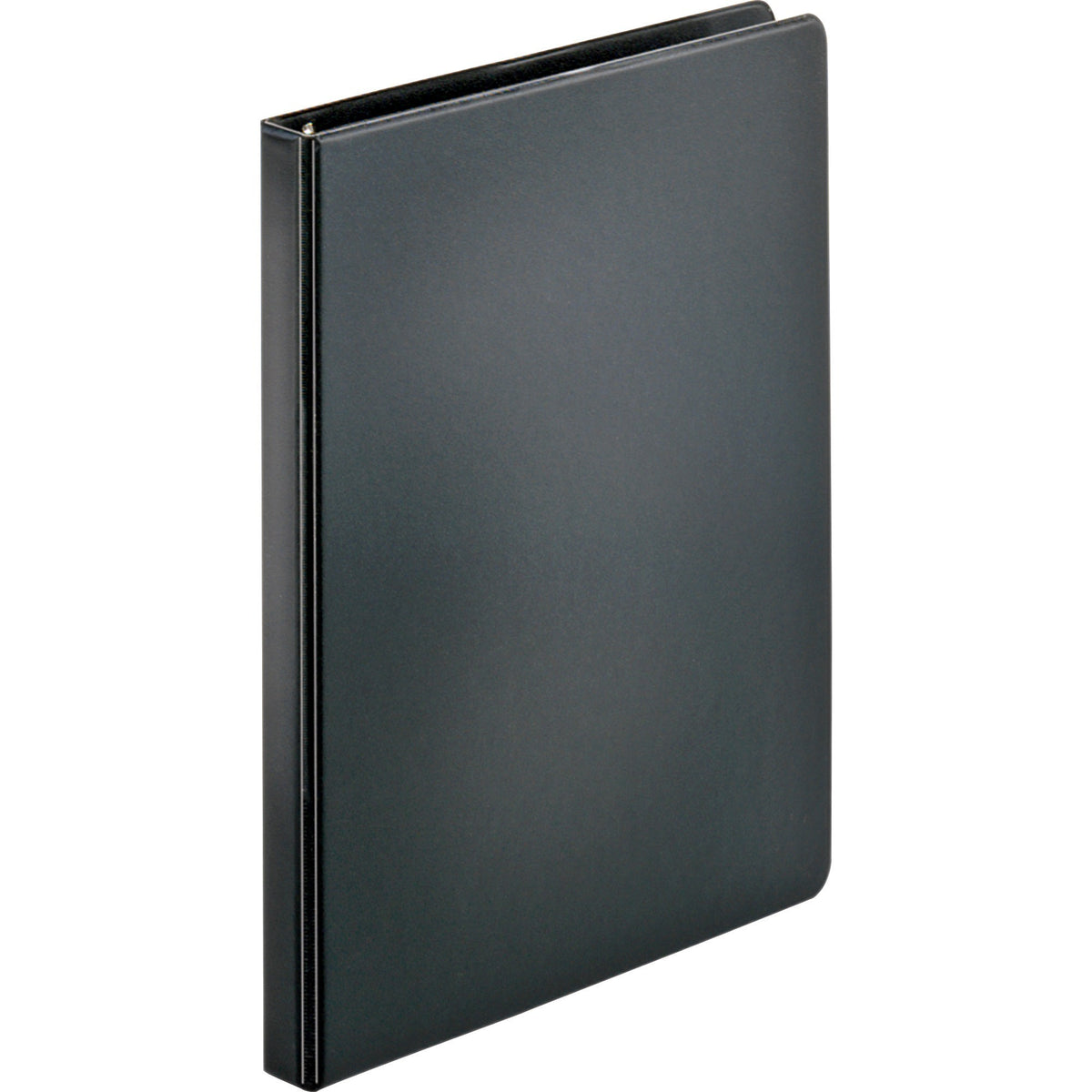 Business Source Basic Round Ring Binders - 1/2" Binder Capacity - Letter - 8 1/2" x 11" Sheet Size - 125 Sheet Capacity - 3 Ring(s) - Fastener(s): Round Ring - Polypropylene, Chipboard - Black - 8.96 oz - Sturdy - 1 Each