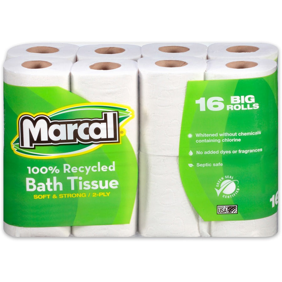 Marcal 100% Recycled Soft/Strong Bath Tissue - Front