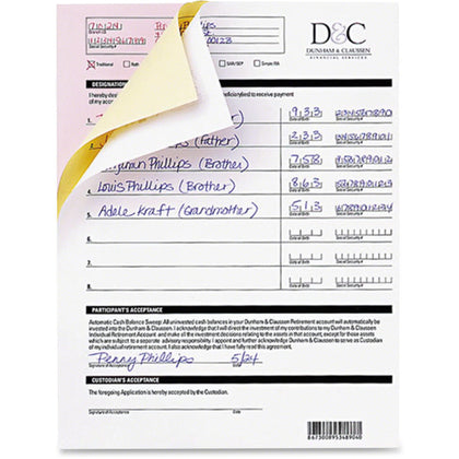 Nekoosa Fast Pack Digital Carbonless Paper - 92 Brightness - Letter Size - 23 lb - SFI Certified - White - 500 Sheets