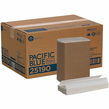 Pacific Blue Basic C-Fold Recycled Paper Towel - 1500