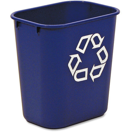 Rubbermaid Commercial 13 QT Standard Deskside Recycling Wastebasket - Right