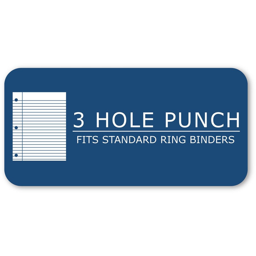 Roaring Spring 5x5 Grid Engineering Pad - 100 Sheets - 200 Pages - Printed - Glued - Back Ruling Surface - 3 Hole(s) - 20 lb Basis Weight - 75 g/m&#178; Grammage - 11" x 8 1/2" Sheet Size - 0.40" Height x 8.5" Width x 11" Length - Buff Paper - 1 Each
