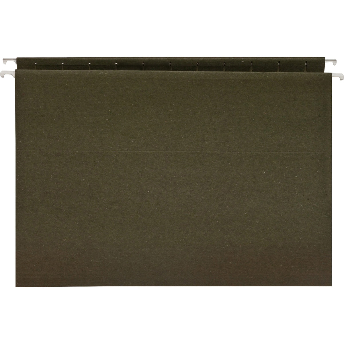 Business Source Letter Recycled Hanging Folder - 8 1/2" x 11" - 11 pt. - Green - 100% Recycled - 25 / Box