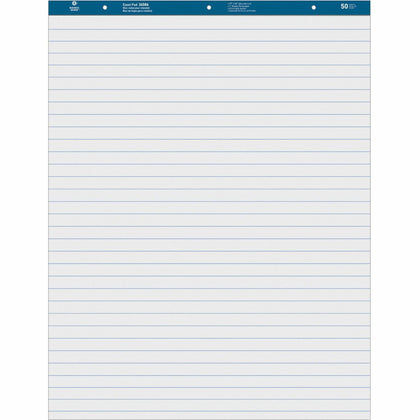 Business Source Standard Ruled Easel Pad - 50 Sheets - 27’’ x 34’’ - White Paper - Pads