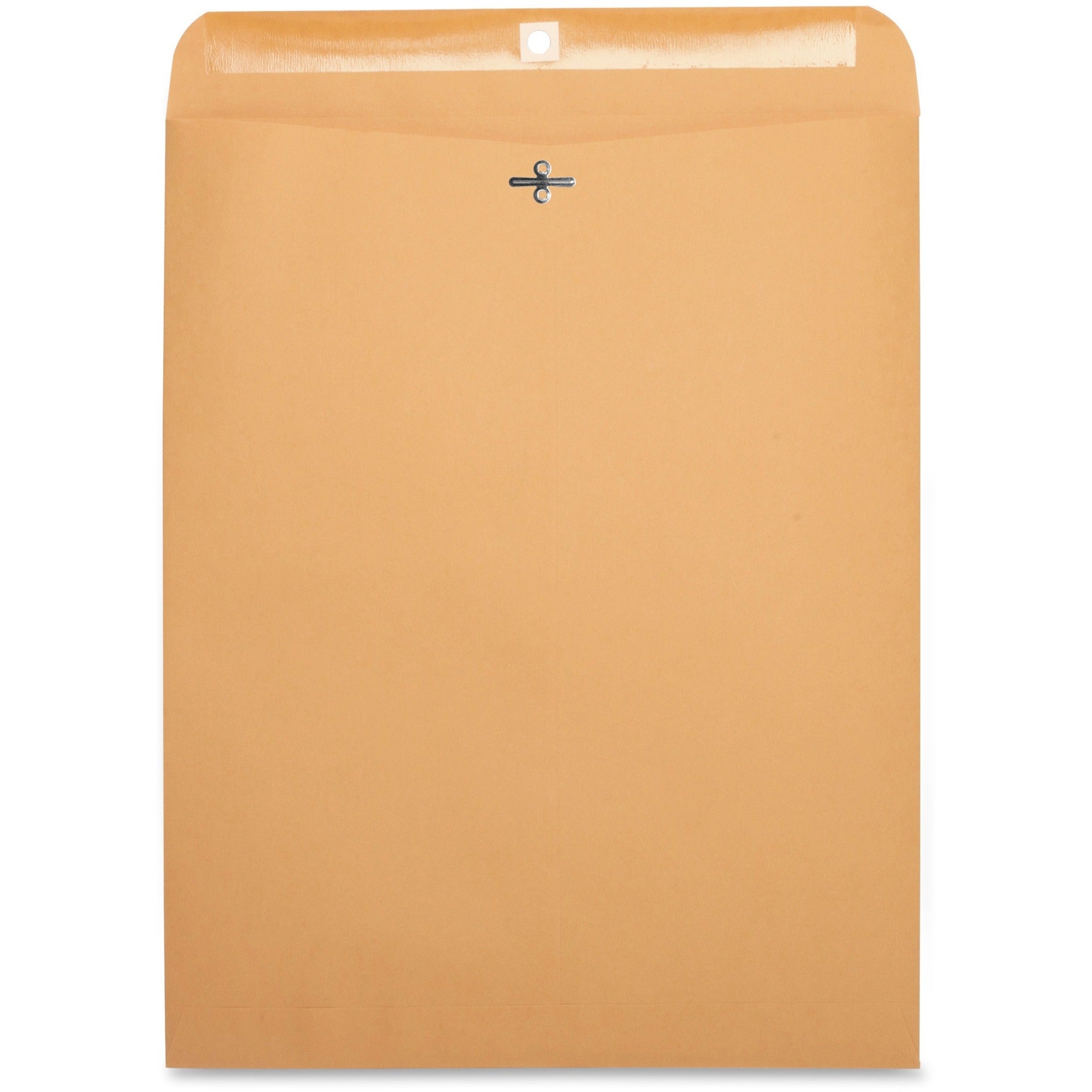 Business Source Heavy-duty Clasp Envelopes - Clasp - #110 - 12" Width x 15 1/2" Length - 28 lb - Clasp - Kraft - Kraft - 100 / Box
