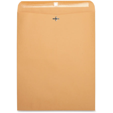 Business Source Heavy-duty Clasp Envelopes - Clasp - #110 - 12" Width x 15 1/2" Length - 28 lb - Clasp - Kraft - Kraft - 100 / Box