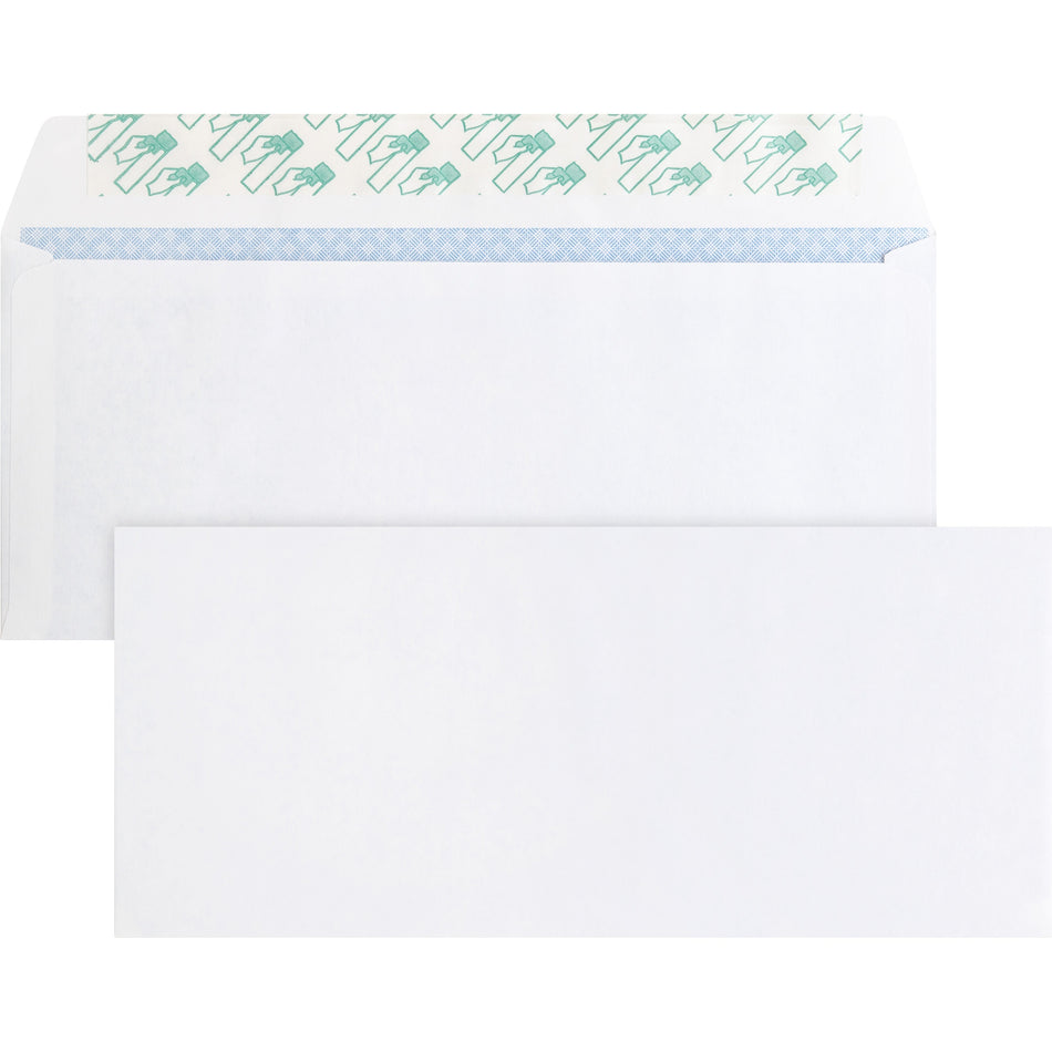 Business Source Regular Tint Peel/Seal Envelopes - Business - #10 - 9 1/2" Width x 4 1/8" Length - 24 lb - Peel & Seal - White - Wove - 500 / Box