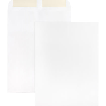 Business Source White Catalog Envelopes - #10 1/2 - 9’’ x 12’’ - 28 lb - 250/Box - Large Format