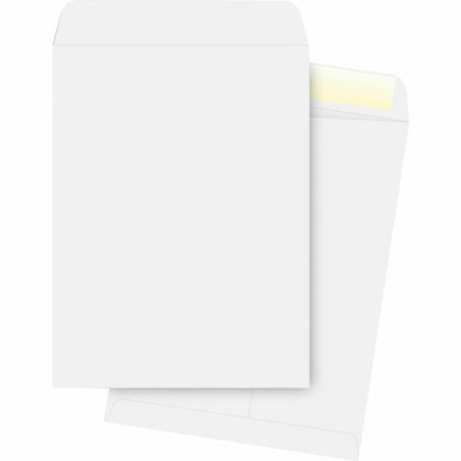 Business Source White Catalog Envelopes - #13 1/2 - 10’’ x 13’’ - 28 lb - 250/Box - Large Format