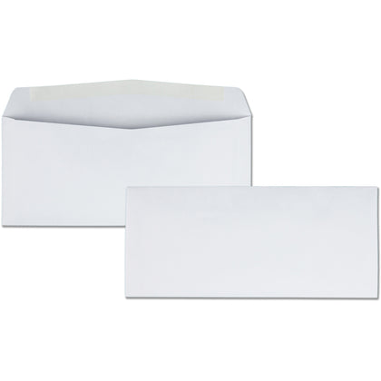 Business Source #10 Commercial Envelopes - 24 lb - White - 500/Box