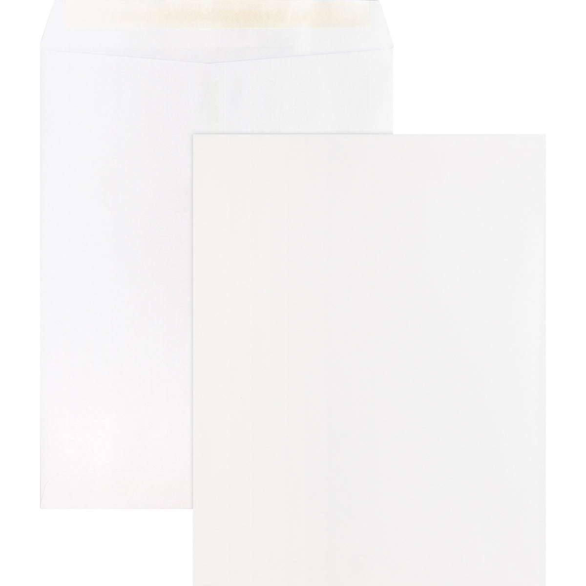 Business Source Self Sealing Catalog Envelopes - Catalog - 10" Width x 13" Length - 28 lb - Peel & Seal - White - Wove - 100 / Box