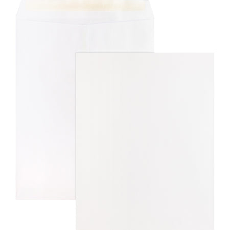 Business Source Self Sealing Catalog Envelopes - Catalog - 10" Width x 13" Length - 28 lb - Peel & Seal - White - Wove - 100 / Box