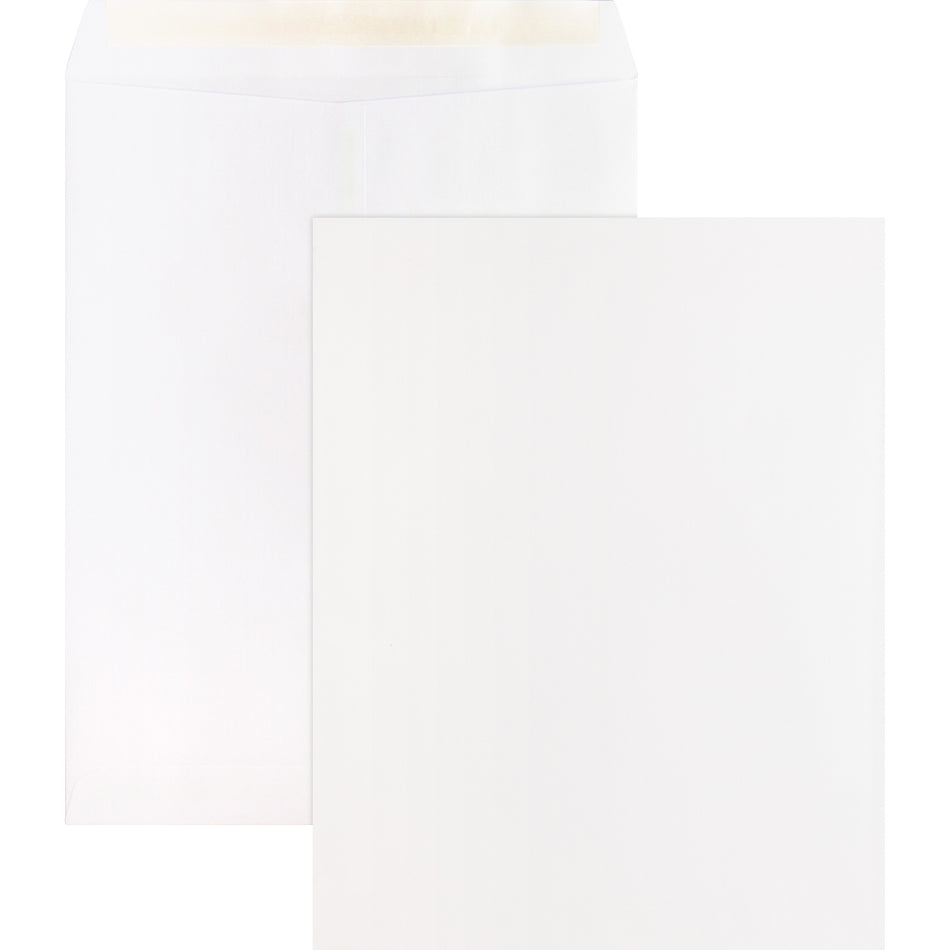 Business Source Self Sealing Catalog Envelopes - Catalog - 10" Width x 13" Length - 28 lb - Peel & Seal - White - Wove - 100 / Box